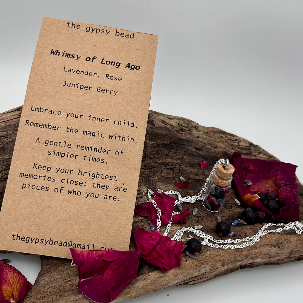 Whimsy of Long-Ago Spell Bottle Necklace