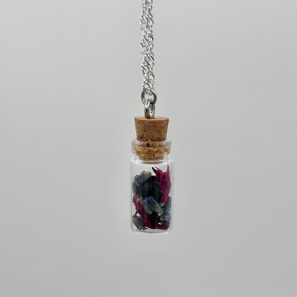 Whimsy of Long-Ago Spell Bottle Necklace
