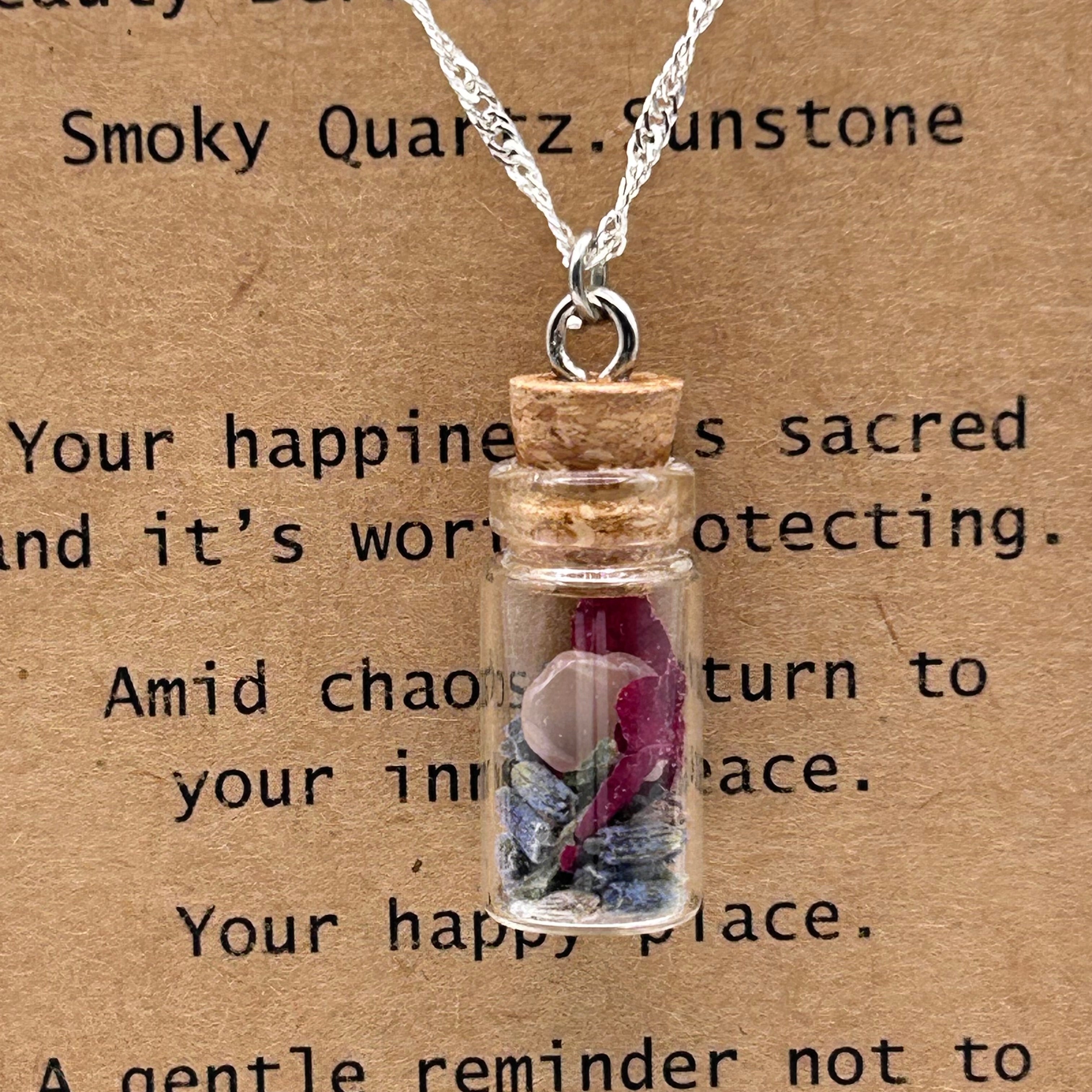 Banish Negative Energy & Protect Your Joy Spell Bottle Necklace