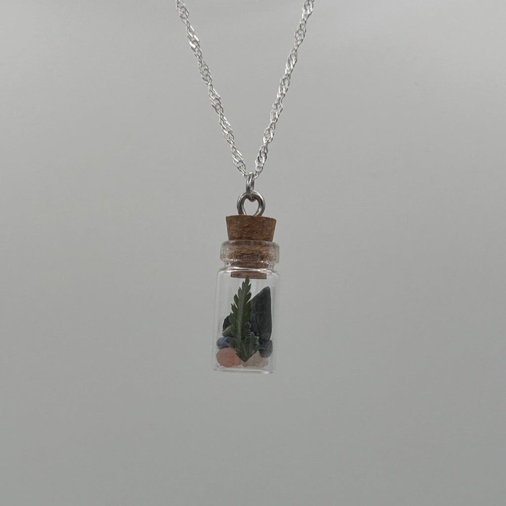 Inner Strength, Perseverance & Healing Spell Bottle Necklace