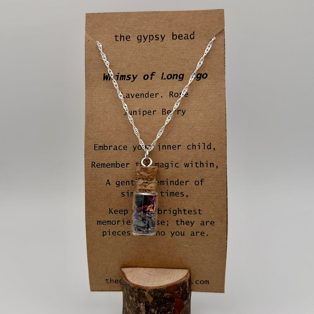 Whimsy of Long-Ago Spell Bottle Necklace