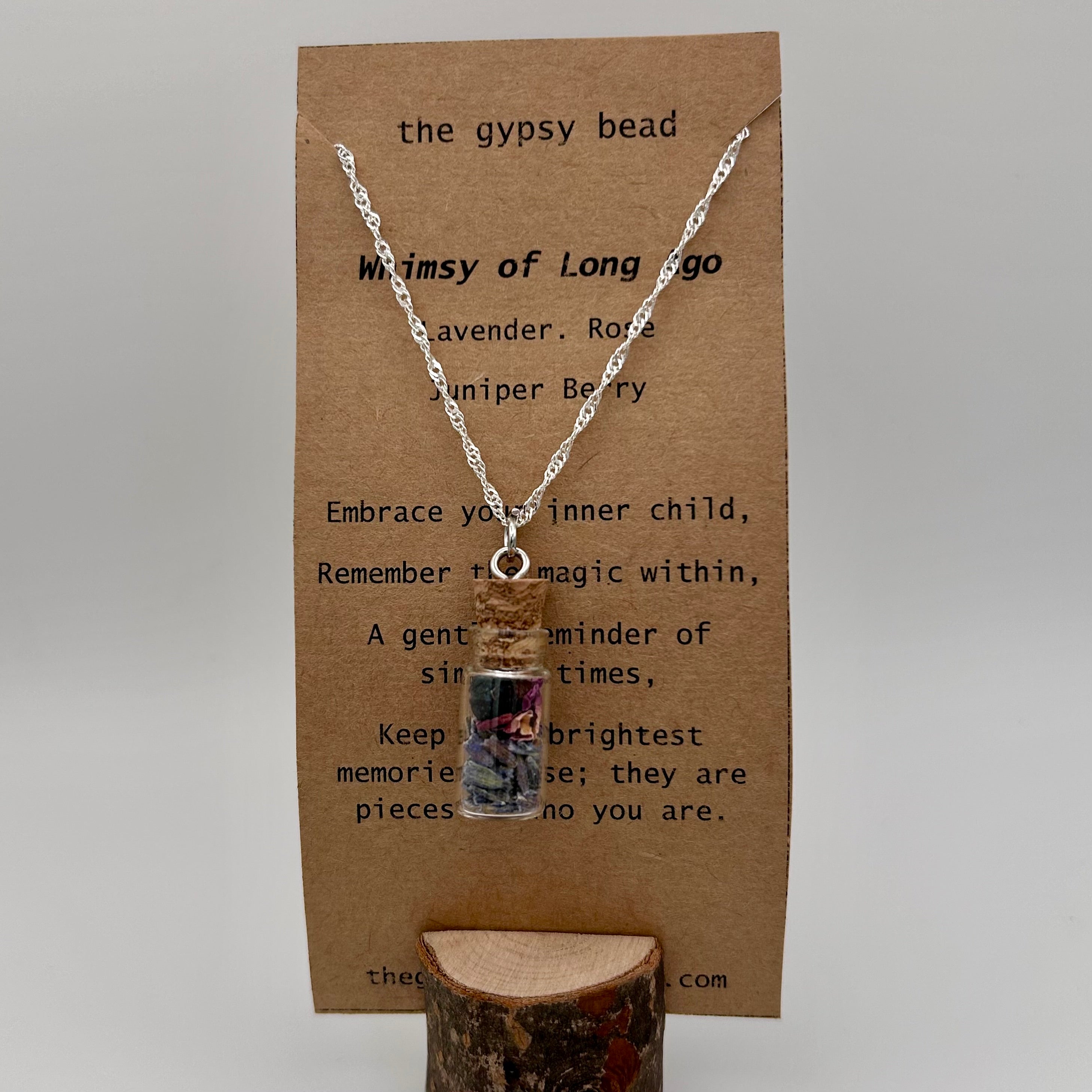 Whimsy of Long-Ago Spell Bottle Necklace