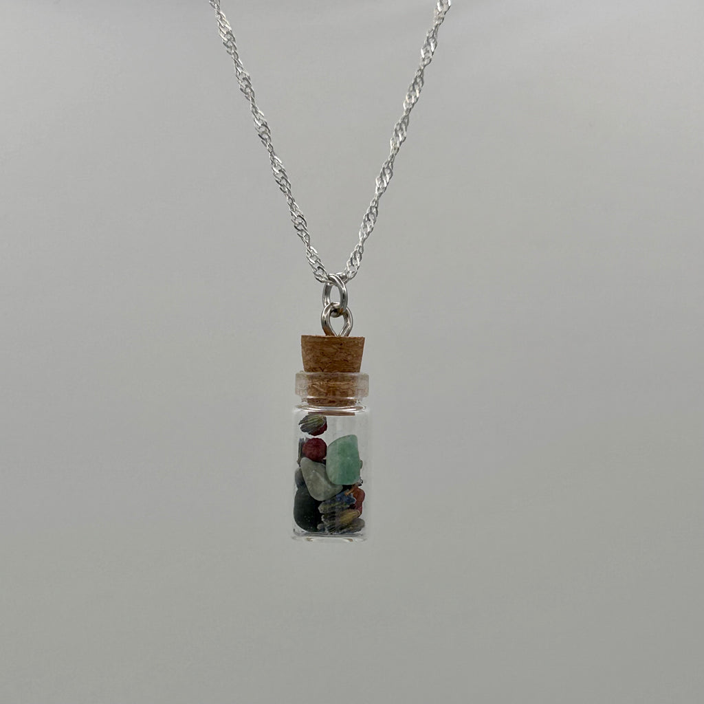 Emotional Well-Being & Happiness Spell Bottle Necklace