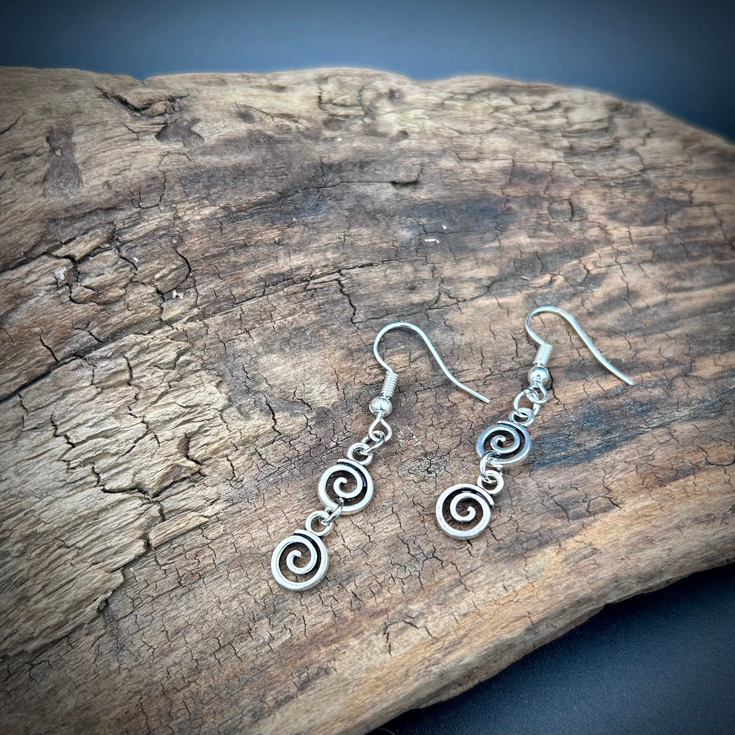 Pendientes de doble espiral