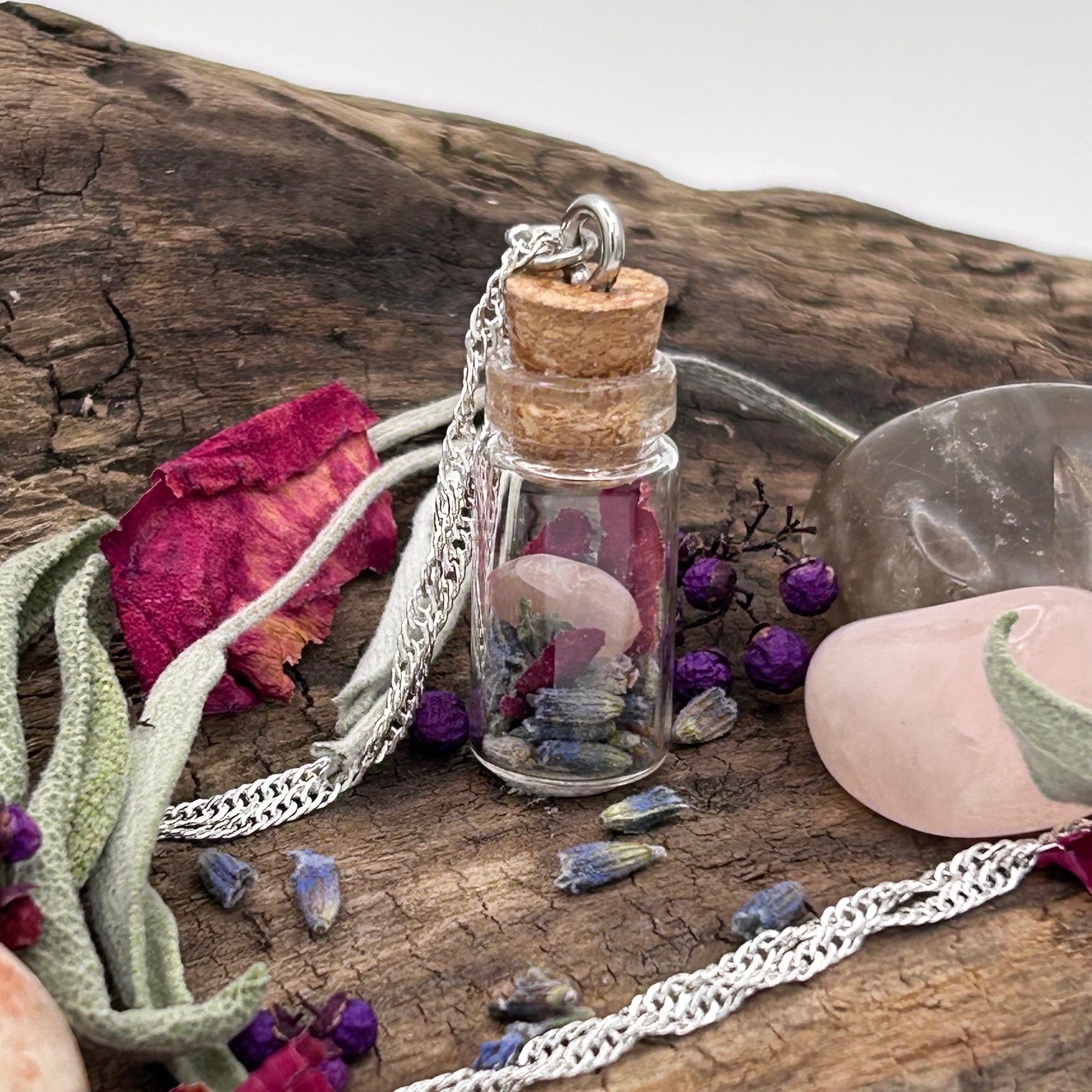 Banish Negative Energy & Protect Your Joy Spell Bottle Necklace