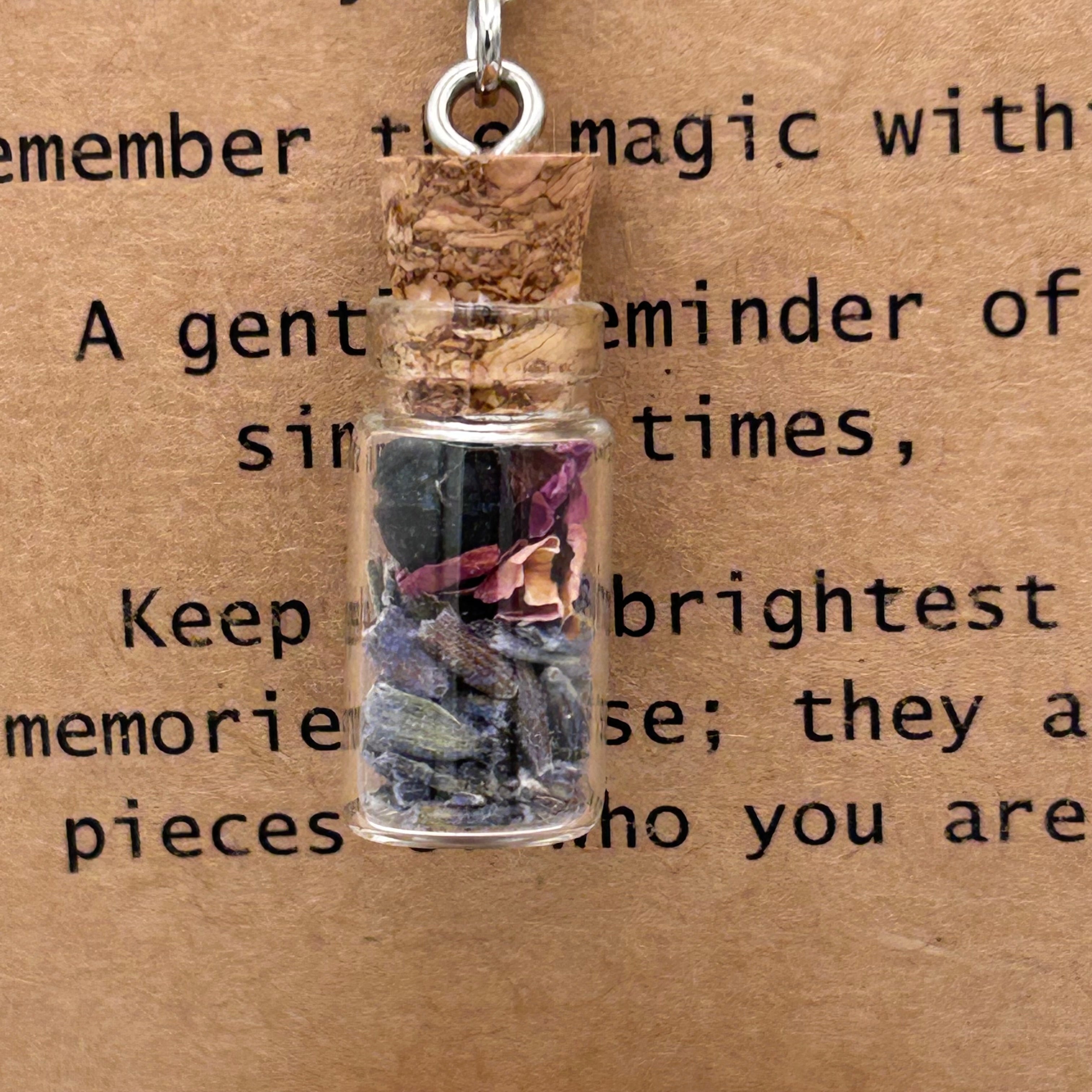 Whimsy of Long-Ago Spell Bottle Necklace