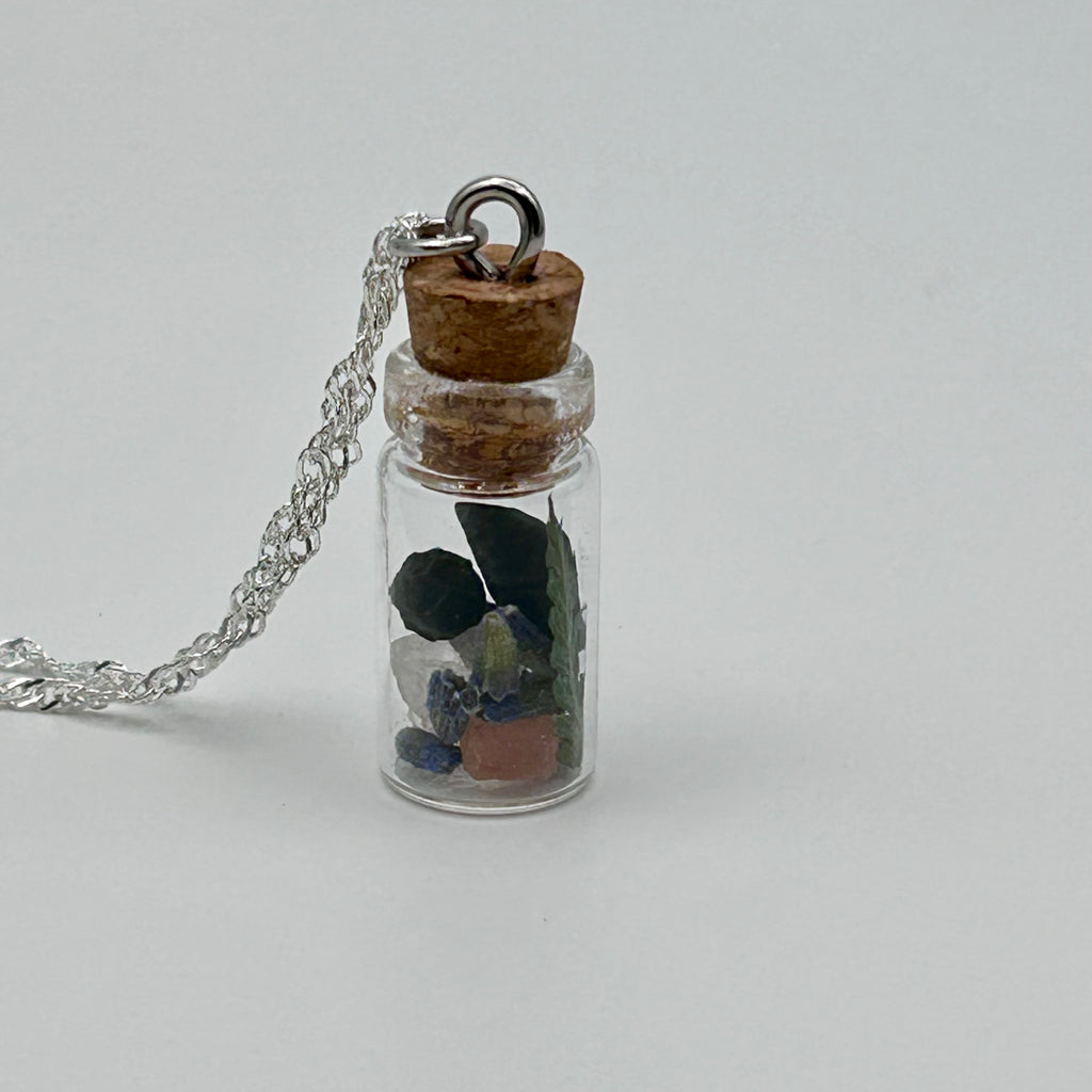 Inner Strength, Perseverance & Healing Spell Bottle Necklace