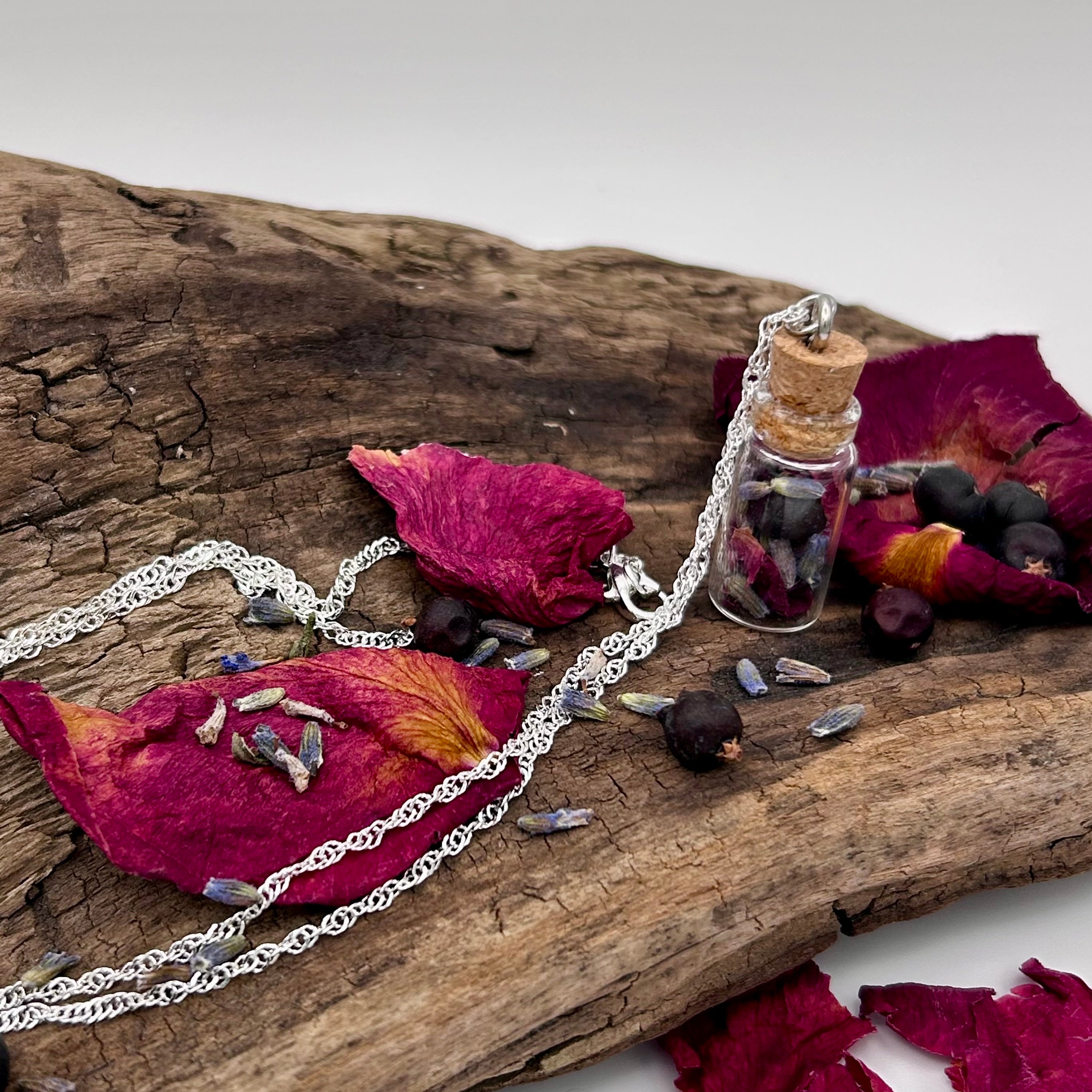 Whimsy of Long-Ago Spell Bottle Necklace
