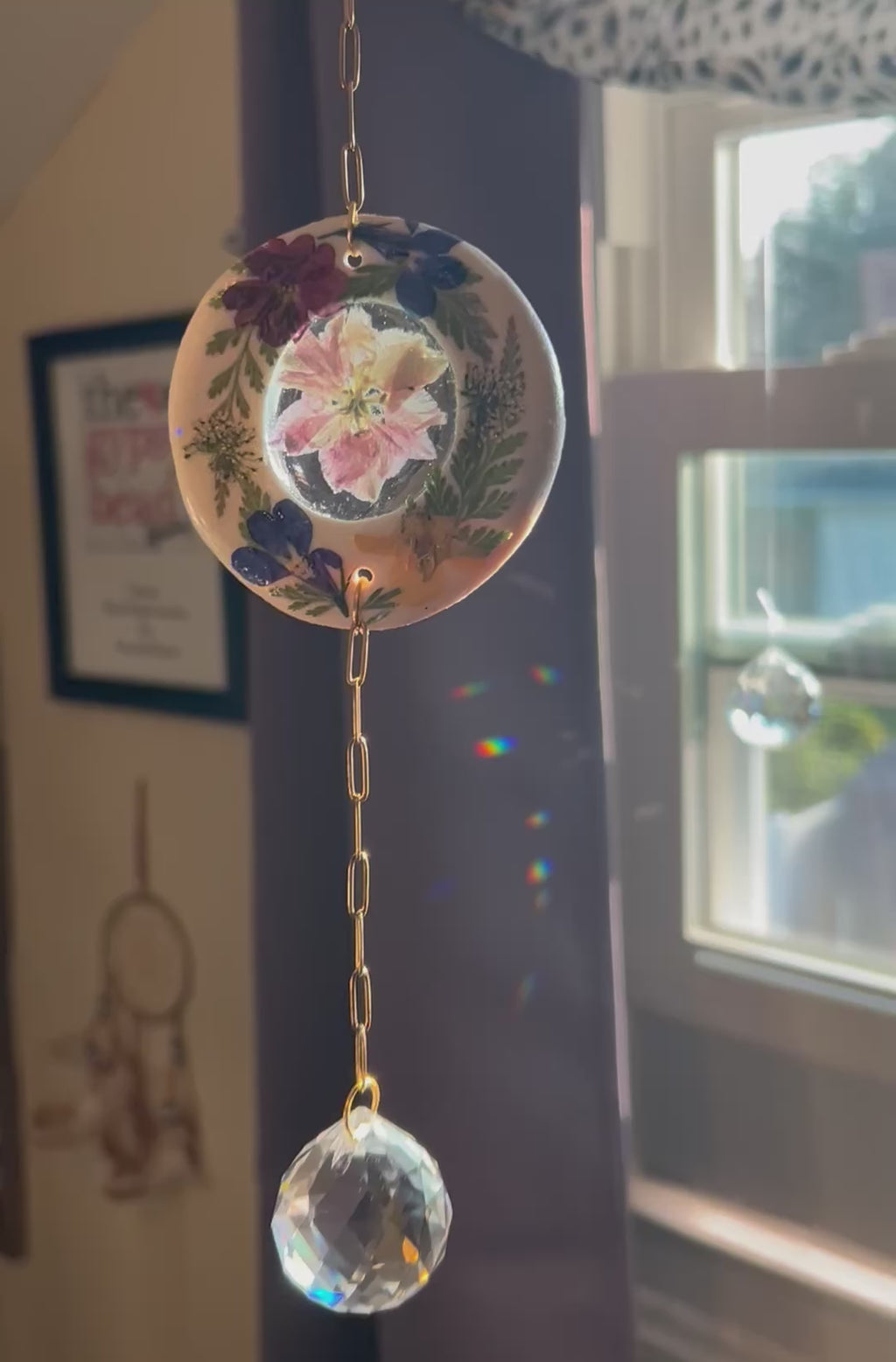 Botanical Window Hanging Prism