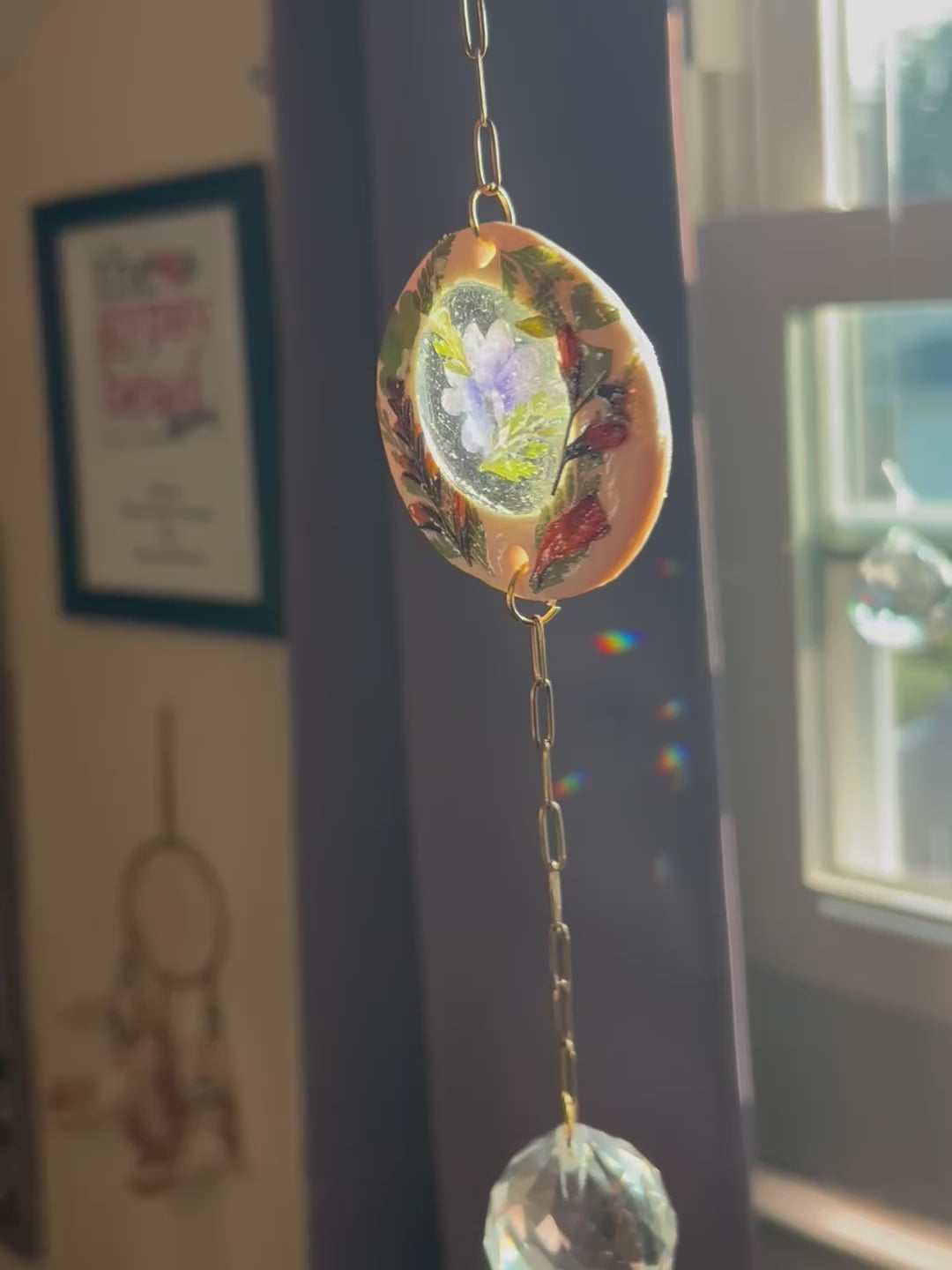 Botanical Window Hanging Prism