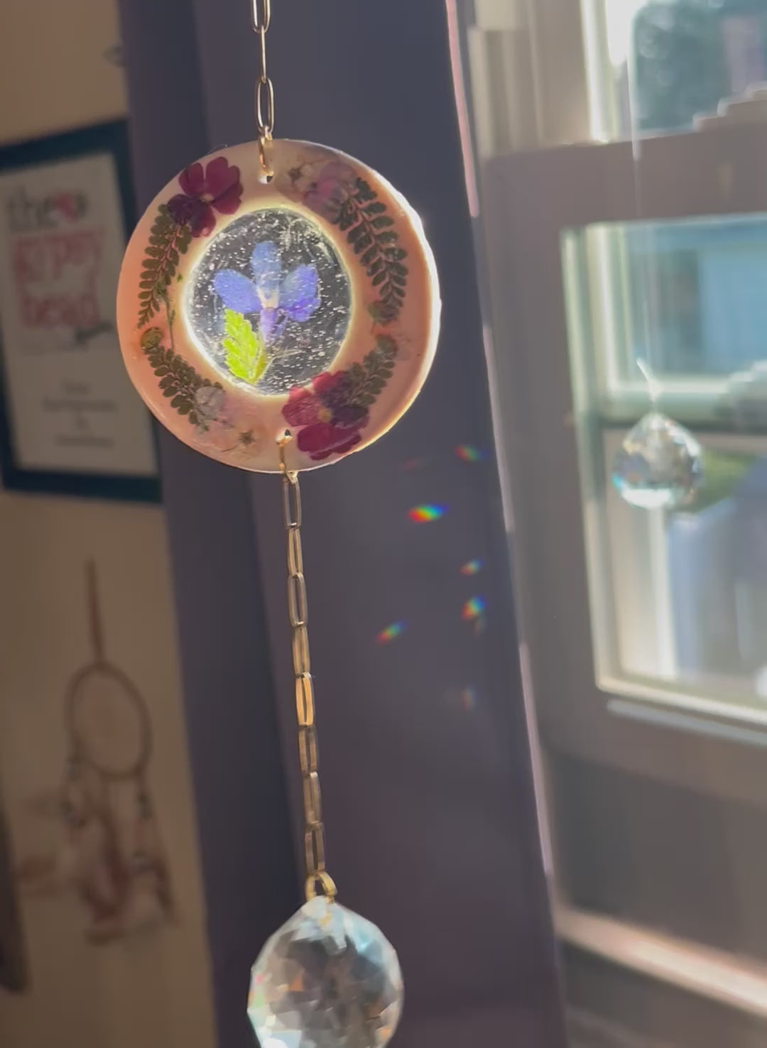 Botanical Window Hanging Prism