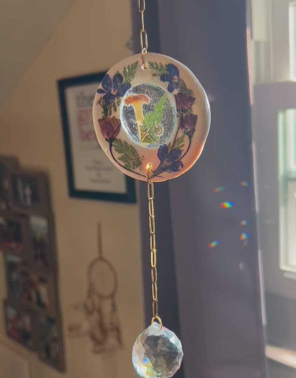 Botanical Window Hanging Prism